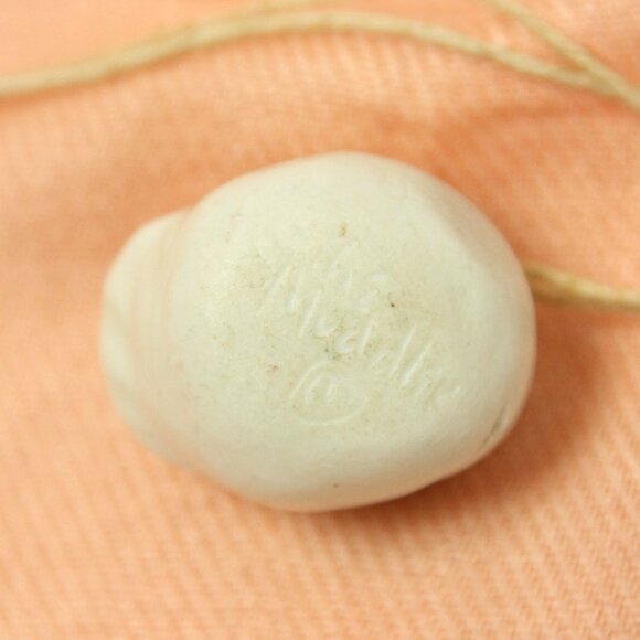 Handmade Ceramic Funny Face Head Chunky Statement Pendant Charm by The Muddler - Picture 7 of 7